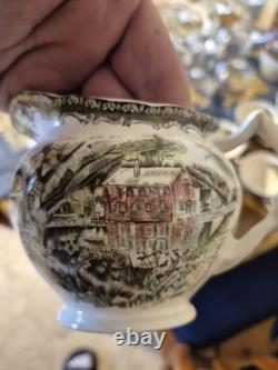 36 Piece Johnson Brothers Friendly Village Dinnerware Set + Serveware Made