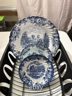 38 Piece Dish Set VTG Johnson Brothers Stoke on Trent Coaching Scenes England