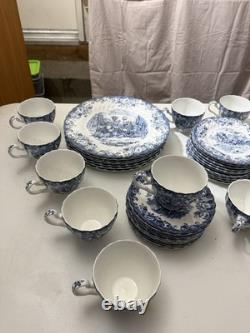 38 Piece Dish Set VTG Johnson Brothers Stoke on Trent Coaching Scenes England