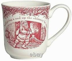 4 Johnson Bros Brothers Twas The Night Before Christmas Coffee Mugs New