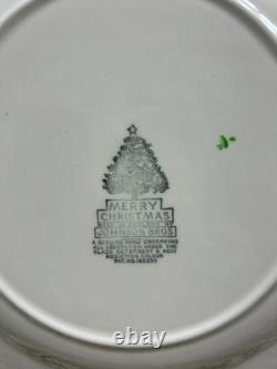 4 Johnson Bros Merry Christmas Dinner Plate Ironstone Made In England 10.75 MINT