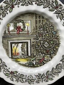 4 Johnson Bros Merry Christmas Dinner plates