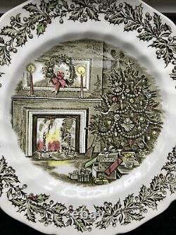 4 Johnson Bros Merry Christmas Dinner plates