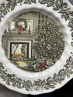 4 Johnson Bros Merry Christmas Dinner plates