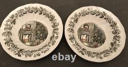 4 Johnson Bros Merry Christmas Rimmed Berry Sauce Bowls Bowl