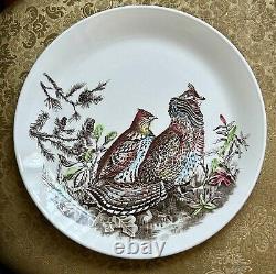 4 Johnson Brothers England Game Birds 10.75 Dinner Plates EUC