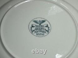 4 VTG Dinner Plates Johnson Bros. Historic America II Brown Capitol Building DC