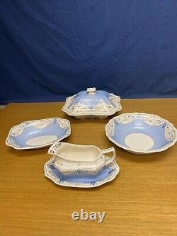 4 Vintage Blue Cumbow (Johnson Brothers) Old English Miscellaneous Serving Bowls