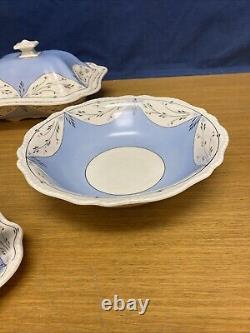 4 Vintage Blue Cumbow (Johnson Brothers) Old English Miscellaneous Serving Bowls