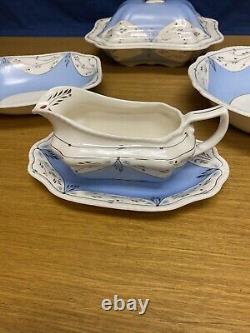 4 Vintage Blue Cumbow (Johnson Brothers) Old English Miscellaneous Serving Bowls