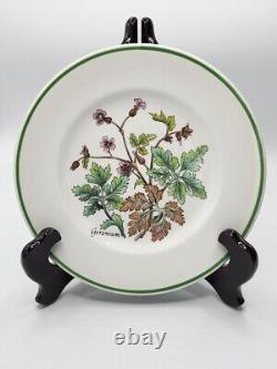 (4) Vintage Desert Plates by Tiffany'Wild Flowers' by Johnson Bros. England