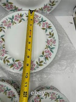 41 Pcs-johnson Bros-jb462 -snowhite-8 Five Pc Place Settings -england