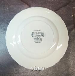 (5) 1930s Johnson Bros Rose Chintz Dinner Plates, EUC, 9 7/8 D, Charming