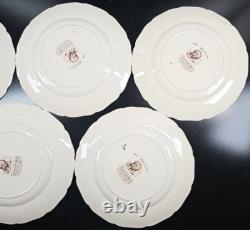 5 Johnson Brothers His Majesty Dinner Plate Set Vintage Turkey England Retro Lot