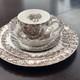 (50 Ct) Johnson Brothers Heritage Hall Georgian Town House Ironstone Dinner Set