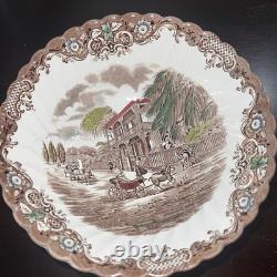 (50 CT) Johnson Brothers HERITAGE HALL GEORGIAN TOWN HOUSE IRONSTONE Dinner Set