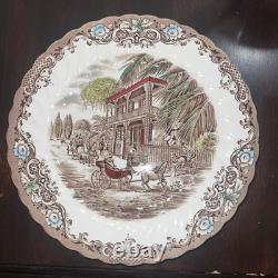 (50 CT) Johnson Brothers HERITAGE HALL GEORGIAN TOWN HOUSE IRONSTONE Dinner Set