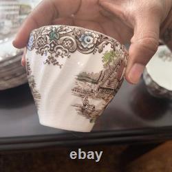 (50 CT) Johnson Brothers HERITAGE HALL GEORGIAN TOWN HOUSE IRONSTONE Dinner Set