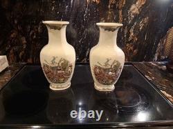 50th Anniversary Limited Edition 5000 Johnson Bros Friendly Village VASES MINT