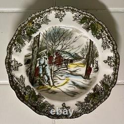 52 Pc 8 Place Settings Johnson Brothers Friendly Village Brown Mark