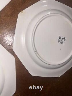 6 Johnson Bros Ironstone England HERITAGE WHITE 10Dinner Plates 1B2-3 Back Chip