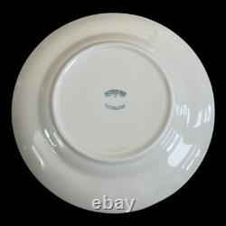 6 Johnson Bros Old Britain Castles Pink Christmas Tree 8 Salad Plates Set EXC