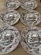 6 Johnson Brothers Historic America Thanksgiving Frozen Up Dinner Plates 10.5