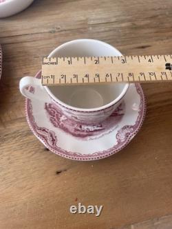6 Place Settings Johnson Bros Old Britain Castles