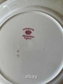 6 Set Dorchester Johnson Brothers 10'' Dinner Plates England Vintage Pink Floral