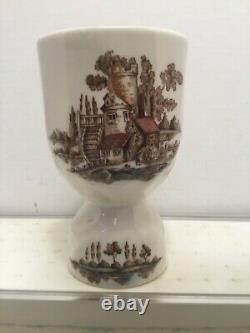 6 The Old Mill Double Egg Cups Johnson Brothers Dinner Plates 10