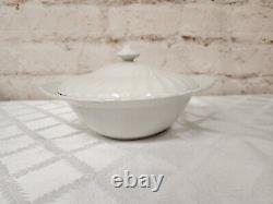 63 Set Johnson Bros Regency White Dishes, Bowls, Platter, Cup, Saucers, Serving