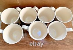 7 VTG Johnson Bros Friendly Village Christmas Mugs 3 7/8 H 9 oz England