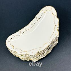 7 Vintage 1930s Johnson Bros Made in England Crescent Shape Candy Dish 6 x 3.5