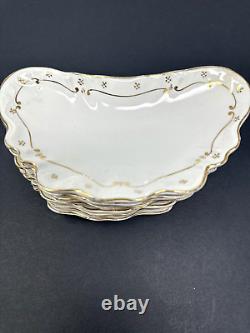 7 Vintage 1930s Johnson Bros Made in England Crescent Shape Candy Dish 6 x 3.5