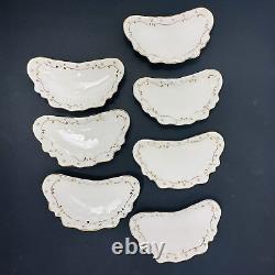 7 Vintage 1930s Johnson Bros Made in England Crescent Shape Candy Dish 6 x 3.5