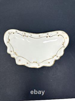 7 Vintage 1930s Johnson Bros Made in England Crescent Shape Candy Dish 6 x 3.5