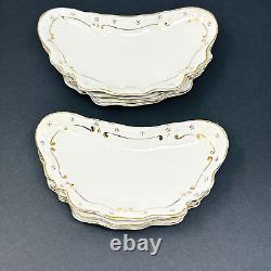 7 Vintage 1930s Johnson Bros Made in England Crescent Shape Candy Dish 6 x 3.5