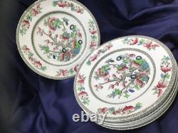8 JOHNSON BROTHERS INDIAN TREE DINNER PLATES off white CHINA! Made ENGLAND