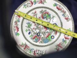 8 JOHNSON BROTHERS INDIAN TREE DINNER PLATES off white CHINA! Made ENGLAND