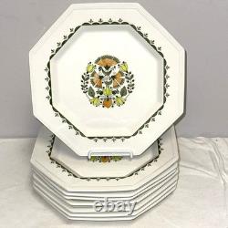8 Johnson Brothers Ironstone GREENFIELD 10 DINNER PLATES