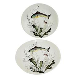 (8) Vintage Johnson Brothers Fish (Cream) Dinner Plates 2 of Each Pattern
