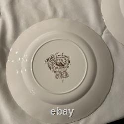(8) Vtg Johnson Bros WILD TURKEY Native American Windsor Ware Dinner Plates
