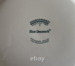 9 Johnson Brothers Blue Denmark 9 7/8 Dinner Plates