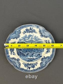 9 Johnson Brothers OLD BRITAIN CASTLES BLUE 6 1/4 Bread Plates England MINT