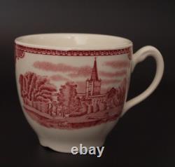 9 Pc Tea Pot Set Johnson Bros OLD BRITAIN CASTLES 4 Cups 4 Saucers England EUC