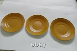 9 pc Johnson Bros England Goldenrod Mustard Yellow Inside White Out Bowls Plates