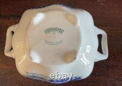 Amazing vintage Johnson Brothers Old Britain Castles Blue 3-piece tea set