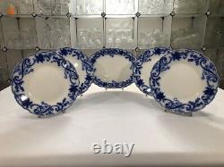 Andorra Flow Blue by Johnson Bros. 5pcs of Circa 1901 Vintage Dinnerware