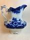 Antique Brooklyn Johnson Bros. England Flo Blue Pitcher