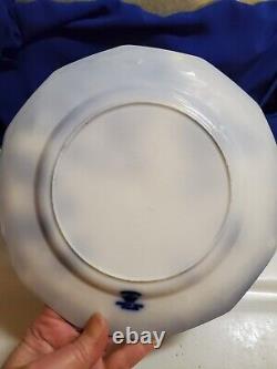 Antique Flow Blue Cir 1900 Johnson Bros Eng Kenworth Ptrn LID Cheese Dish